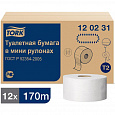 Туалетная бумага ТМ Tork 2-сл., 170м.,1214л.,белая, Комфорт, ш.92мм., Т2, RU 12 рул/кор